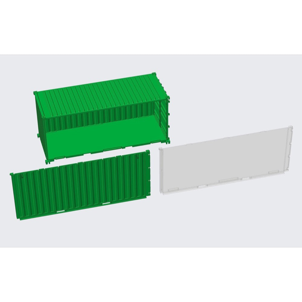Fujimi 1/24 20ft Container (Green) Model Kit