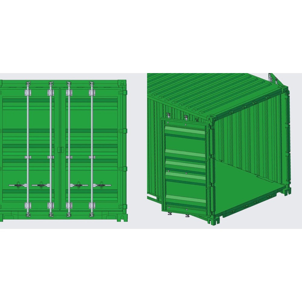 Fujimi 1/24 20ft Container (Green) Model Kit