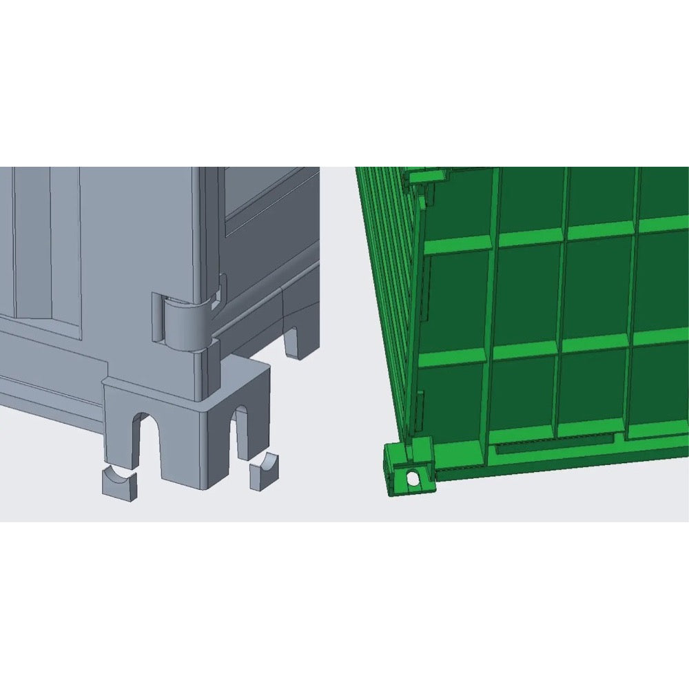 Fujimi 1/24 20ft Container (Green) Model Kit