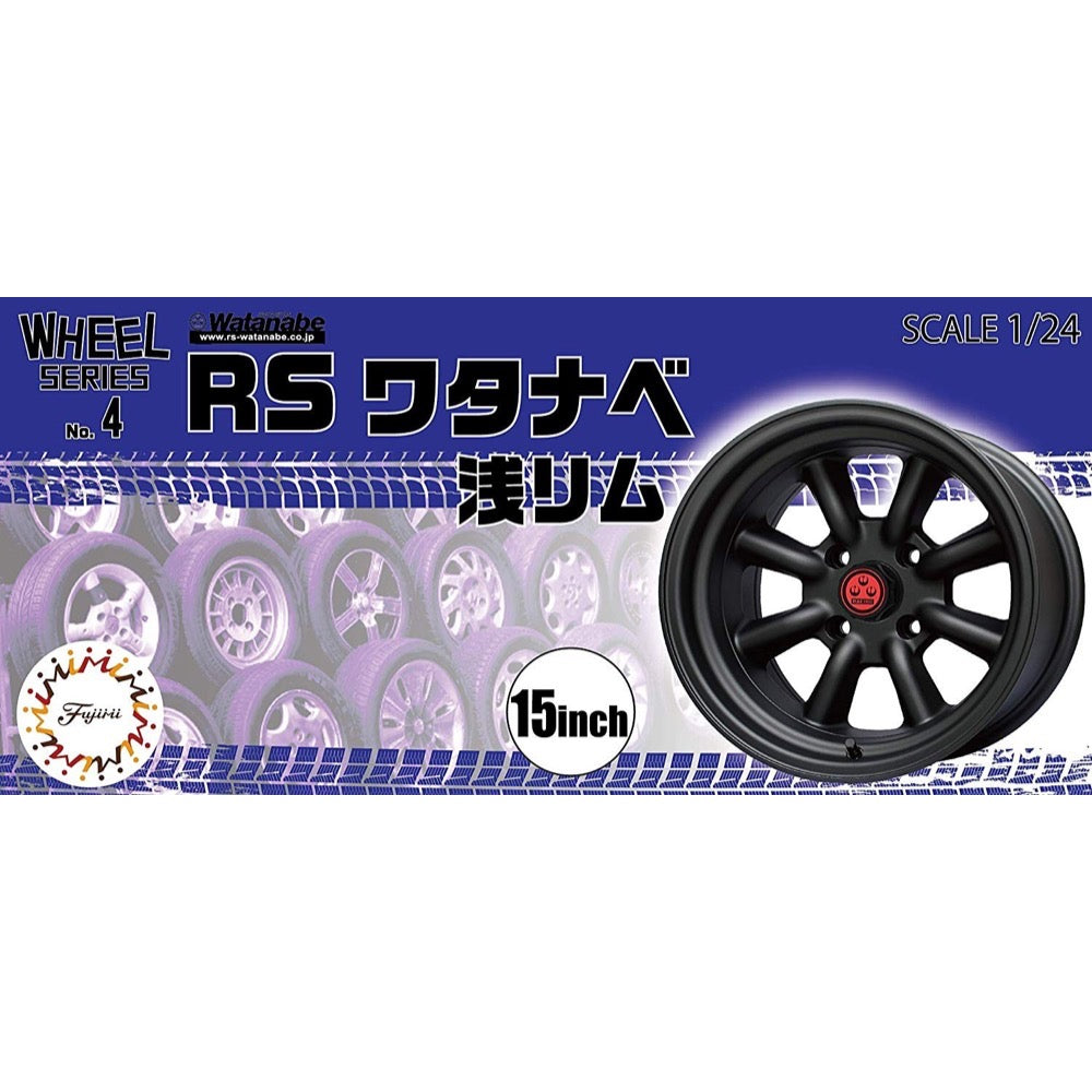Fujimi 1/24 RS Watanabe Shallow Rim 15 Inch For Model Kit