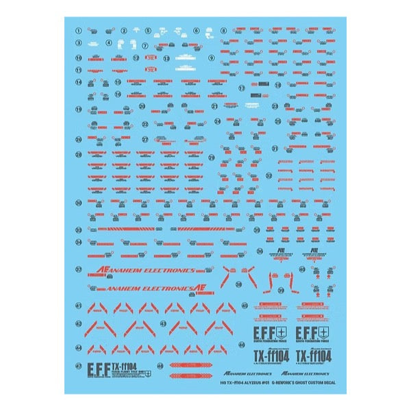 G-Rework Premium Decal for HG TX-ff104 Alyzeus