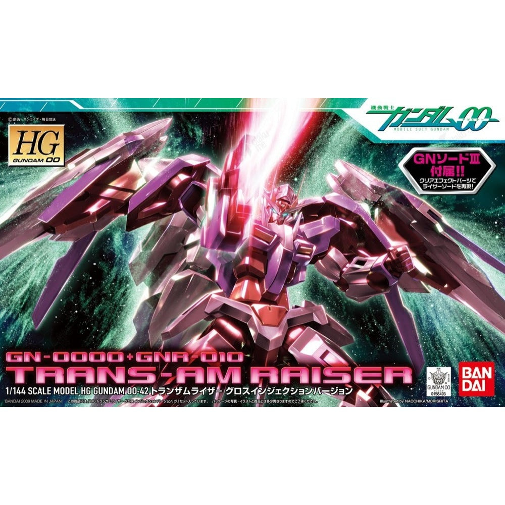 Bandai 5060648 HG 1/144 Trans-Am Raiser Gloss Injected Gundam 00 |  Hobbies Online