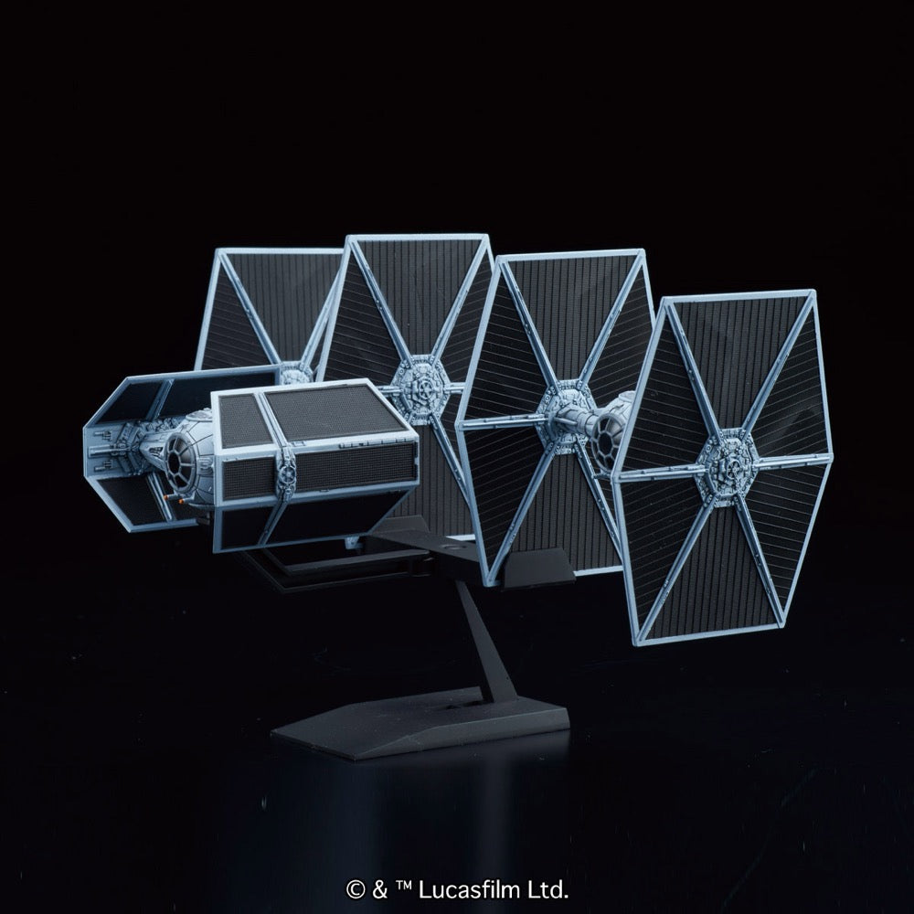 Bandai 5064110 Star Wars Vehicle Model 007 Tie Advanced X 1 and Fighter Set 0214502 4573102641106