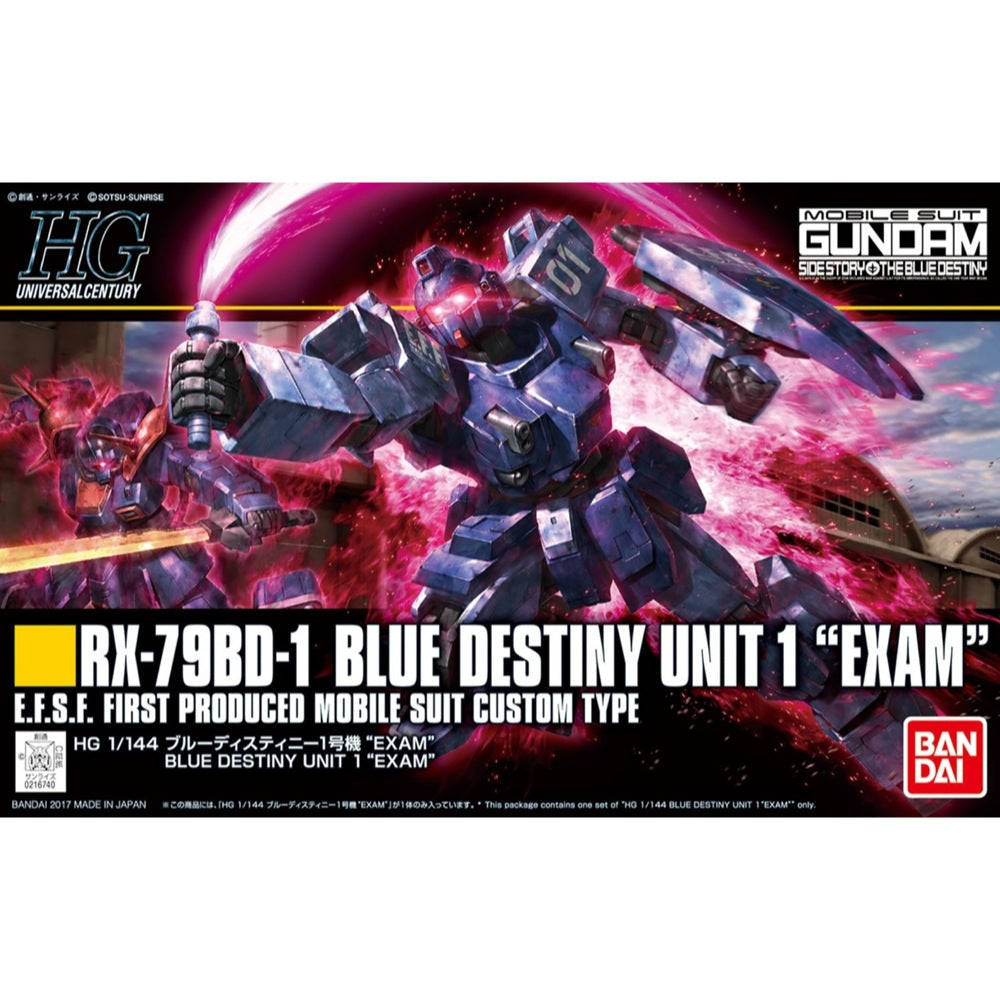 Bandai 5058268 HGUC 1/144 Blue Destiny Unit 1 Exam Gundam Side Story |  Hobbies Online