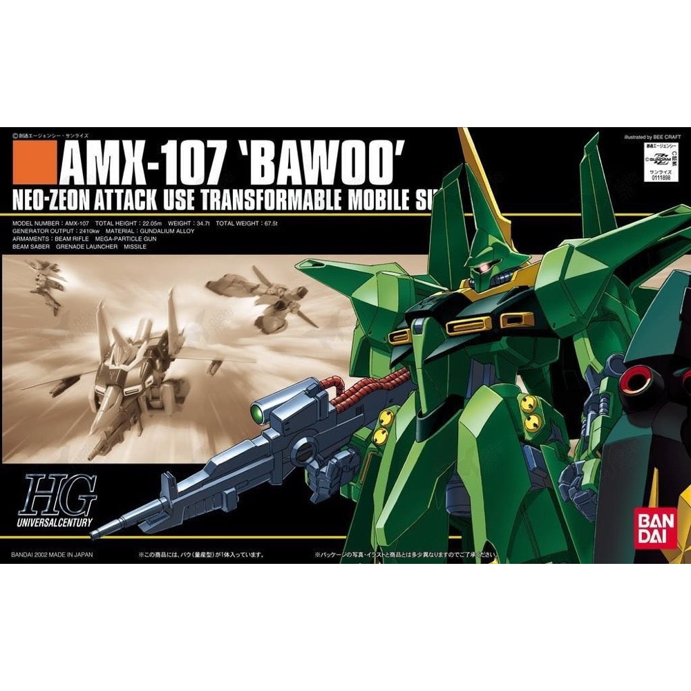 Bandai 5055727 HGUC 1/144 AMX-107 Bawoo Mass Production Gundam
