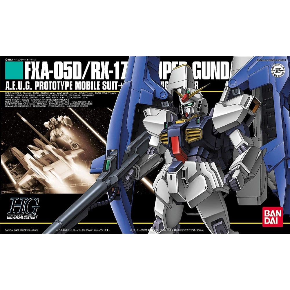 Bandai 5055728 HGUC 1/144 FXA-05D RX178 S/Gundam Zeta Gundam - Hobbies Online