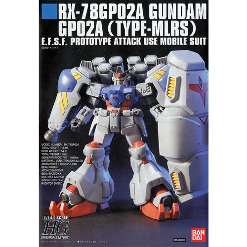 Bandai 5055730 HGUC 1/144 GP02A MLRS Custom Gundam