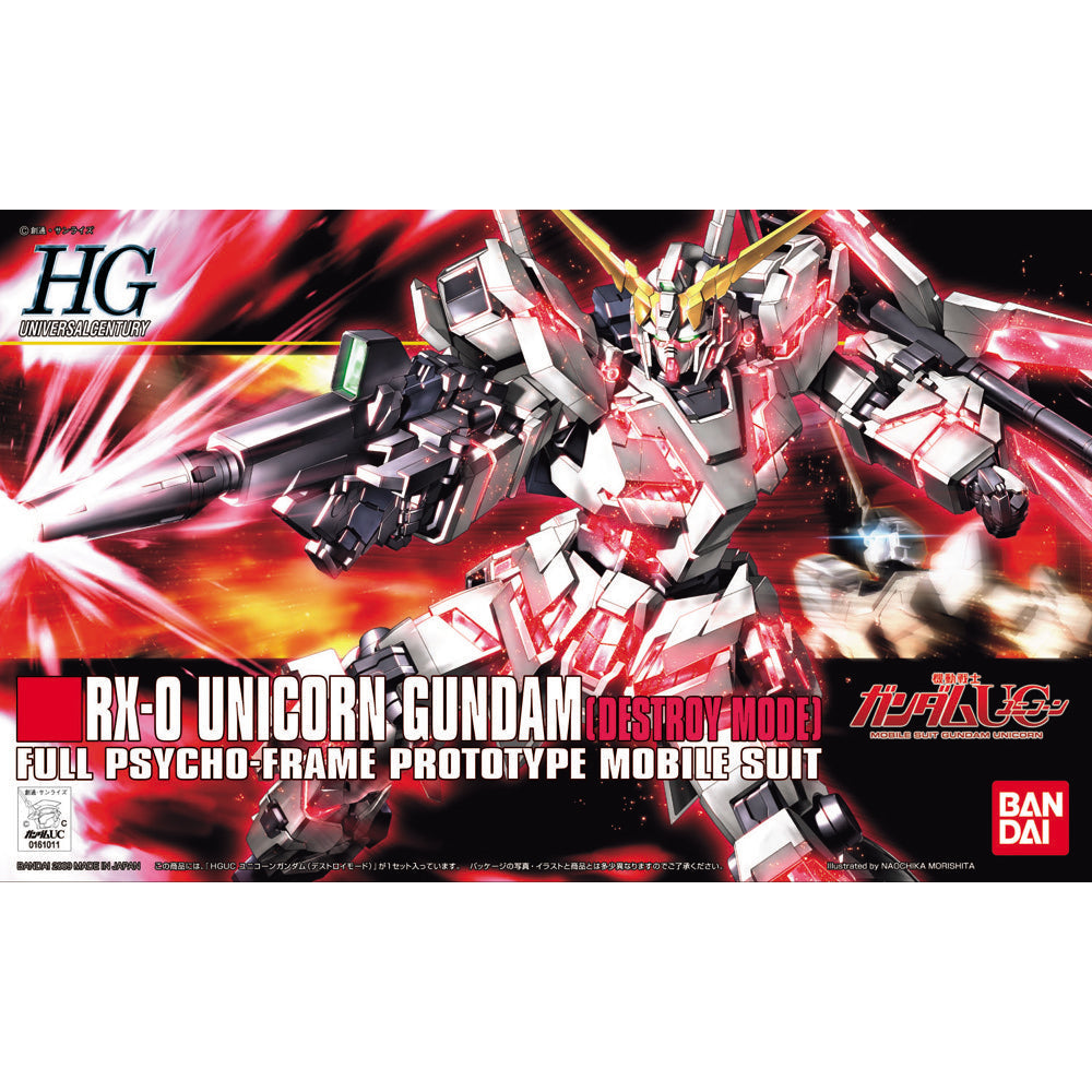 Bandai 5057399 HGUC 1/144 Rx-0 Unicorn Gundam UC Destroy Mode |  Hobbies Online