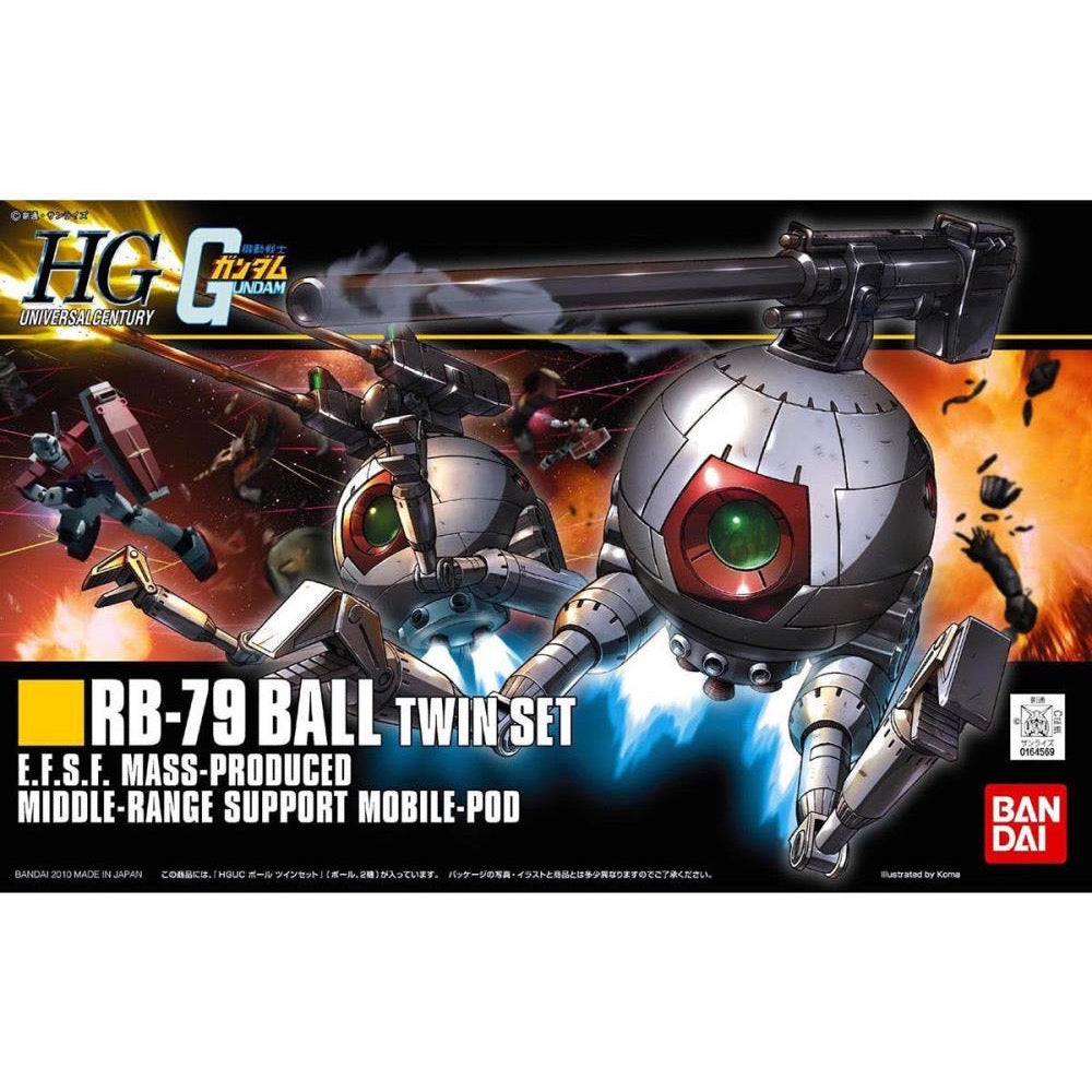 Bandai 5058004 HGUC 1/144 Ball Twin Set Gundam