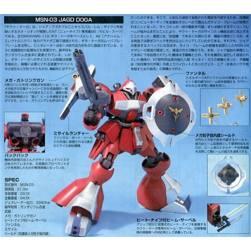 Bandai 5058777 HGUC 1/144 JAGD Doga Quess Mobile Suit Gundam Chars Counterattack |  Hobbies Online
