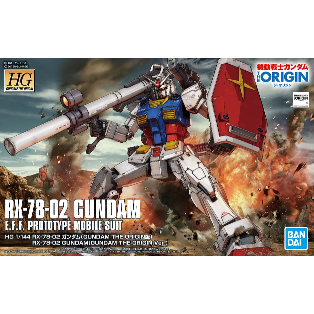 Bandai 5058929 HG 1/144 HG RX-78-02 Gundam The Origin Version Mobile Suit Gundam |  Hobbies Online
