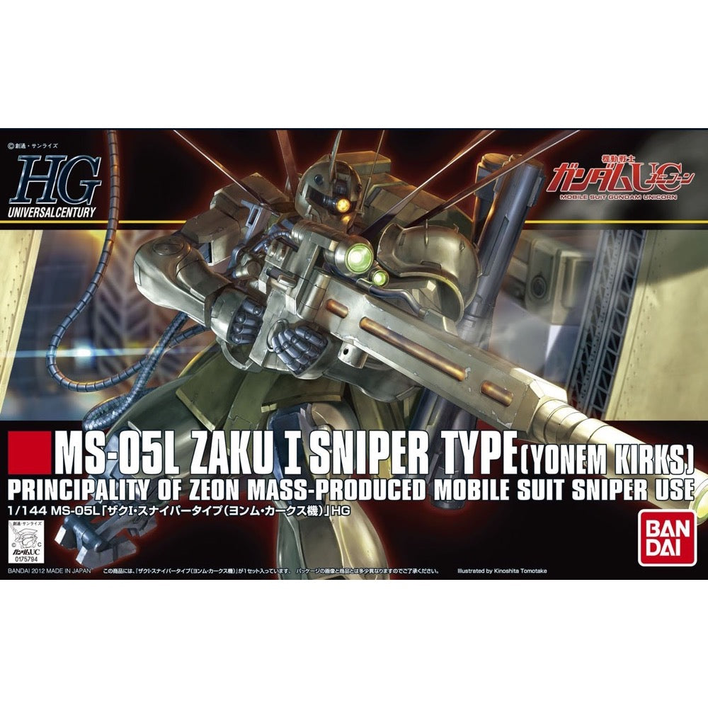 Bandai 5060664 HGUC 1/144 Zaku I Sniper Type Yonem Kirks Custom Gundam