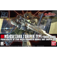 Bandai 5060664 HGUC 1/144 Zaku I Sniper Type Yonem Kirks Custom Gundam