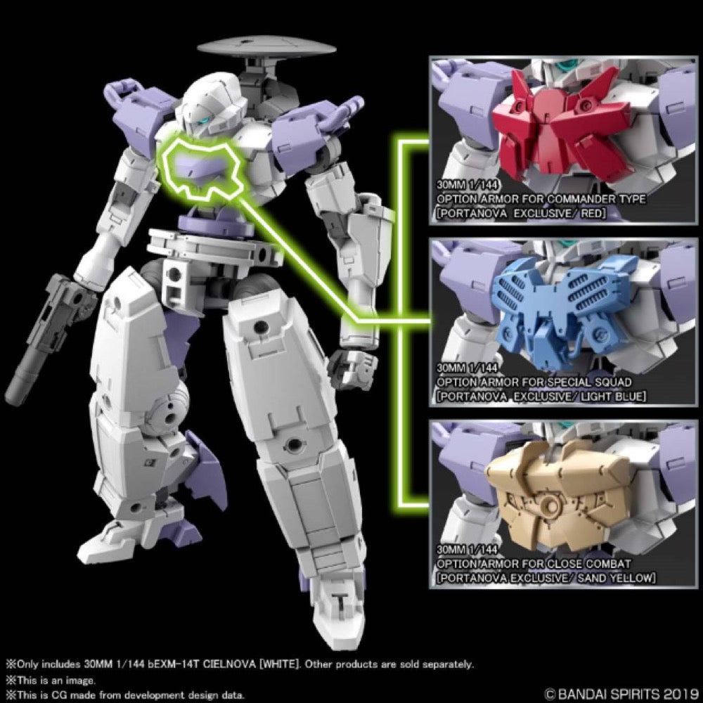 Bandai 5060751 1/144 bEXM-14T Cielnova White 30MM |  Hobbies Online