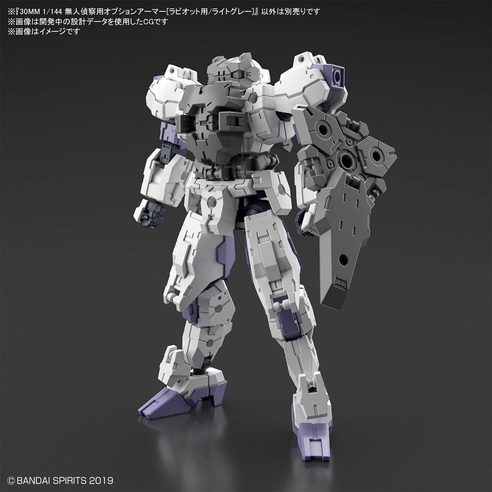Bandai 5060752 30MM 1/144 Option Armor For Spy Drone [Rabiot Exclusive/Light Gray]