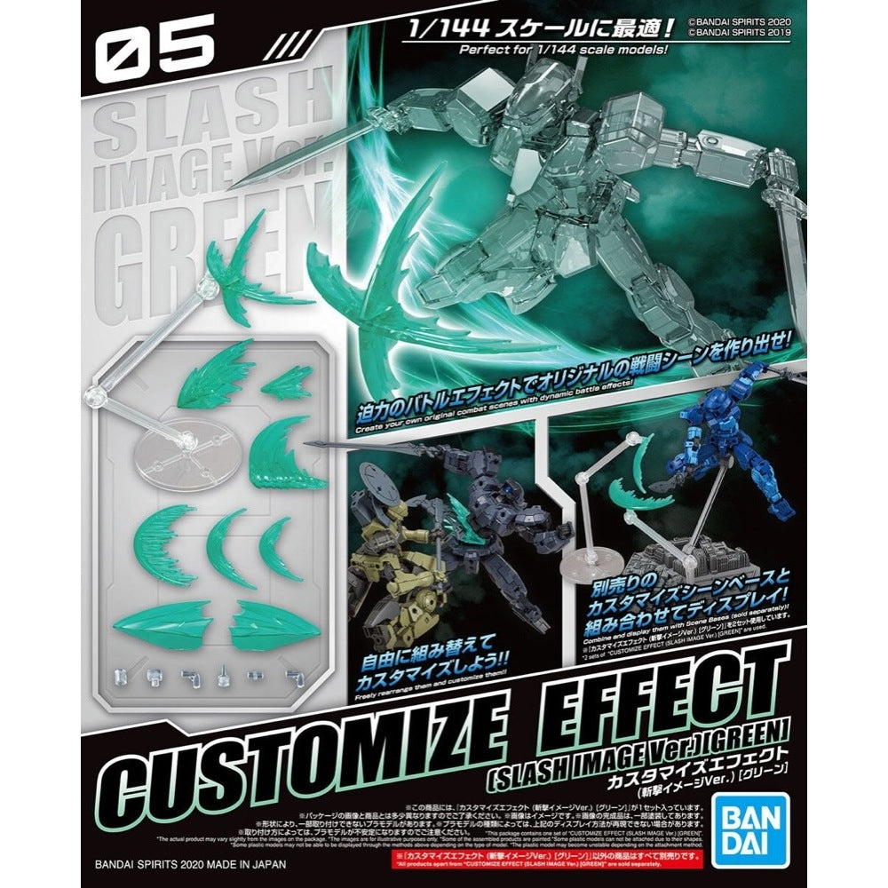 Bandai 5060738 Customize Effect Slash Image Version Green 30MM