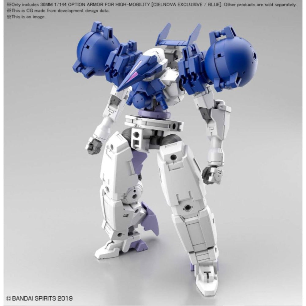 Bandai 5061028 1/144 Option Armor For High-Mobility Cielnova Exclusive Blue 30MM