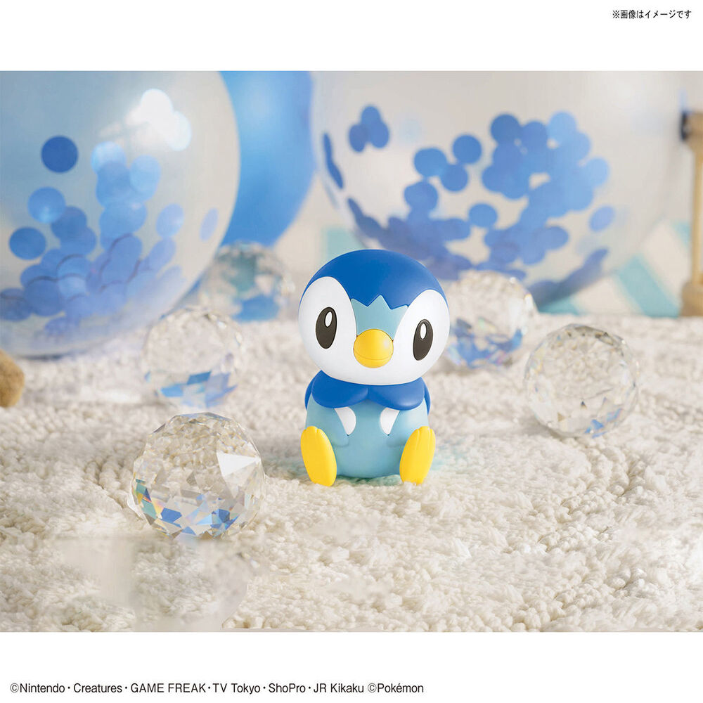 Bandai 5061573 Quick 06 Piplup Pokemon Model Kit - Hobbies Online