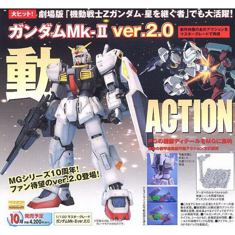 Bandai 5061577 MG 1/100 Gundam Mk-II Ver.2.0 Zeta Gundam
