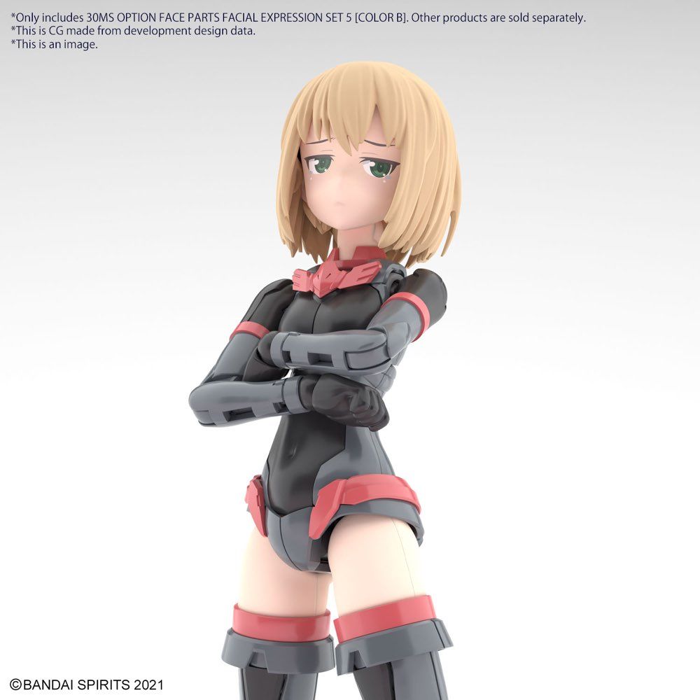 Bandai 5061759 Option Face Parts Facial Expression Set 5 (Color B) 30MS