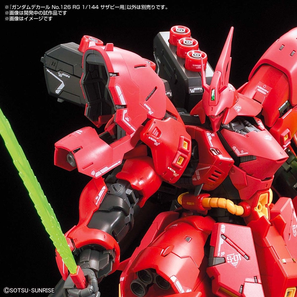 Bandai G50619901 Gundam Decal 126 Real Grade 1/144 Sazabi |  Hobbies Online