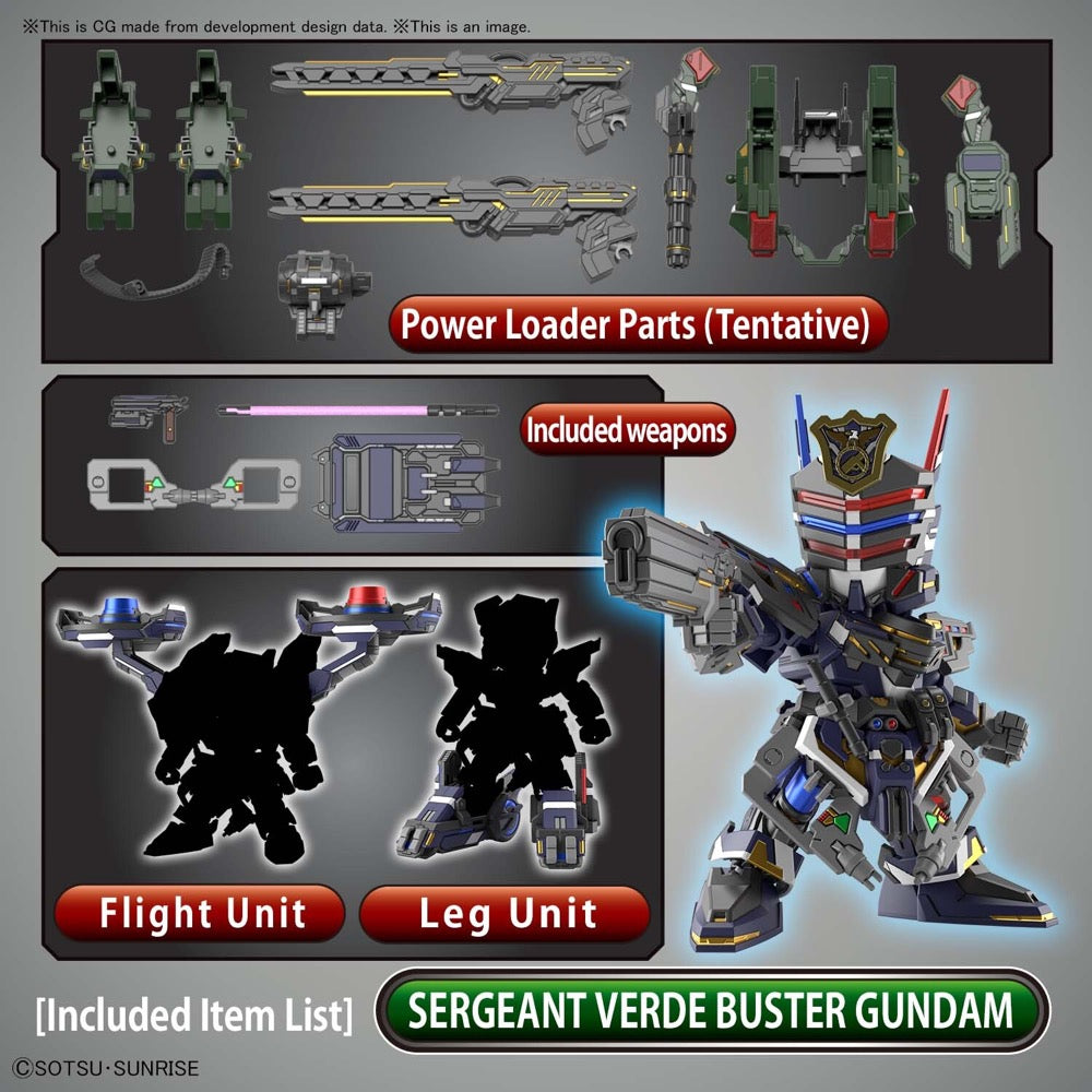 Bandai G5061991 SD Gundam World Heroes Sergeant Verde Buster Team Member | Hobbies Online