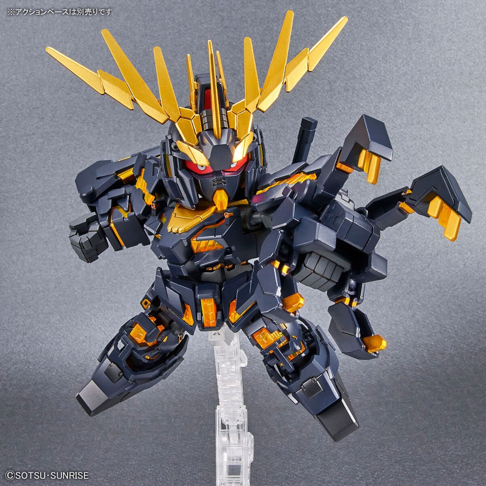 Bandai 5062159 SD Gundam Cross Silhouette Unicorn Gundam 02 Banshee Destroy Mode and Banshee Norn Parts Set