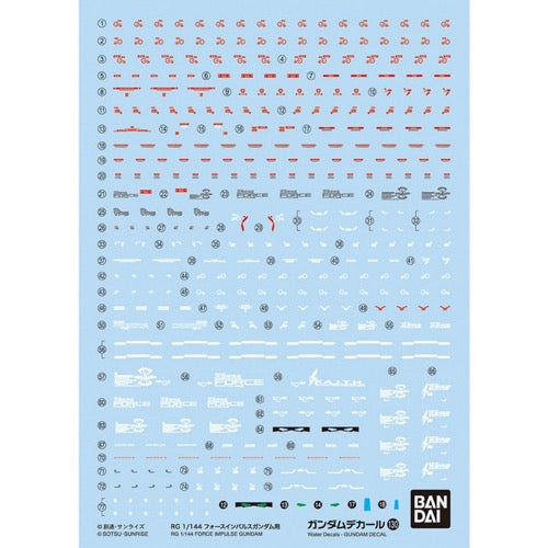 Bandai 50621631 Decal No.130 RG 1/144 Force Impulse Gundam | Hobbies Online
