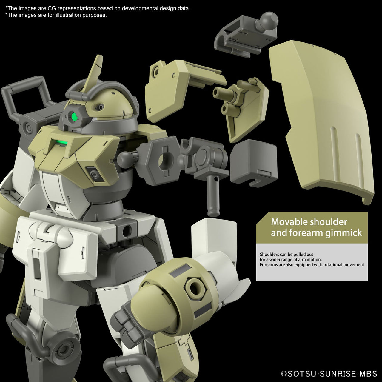 Bandai 5063347 HG 1/144 Chuchus Demi Trainer Gundam The Witch From Mercury