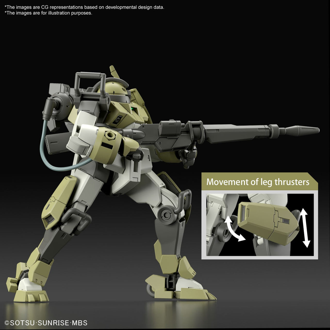 Bandai 5063347 HG 1/144 Chuchus Demi Trainer Gundam The Witch From Mercury