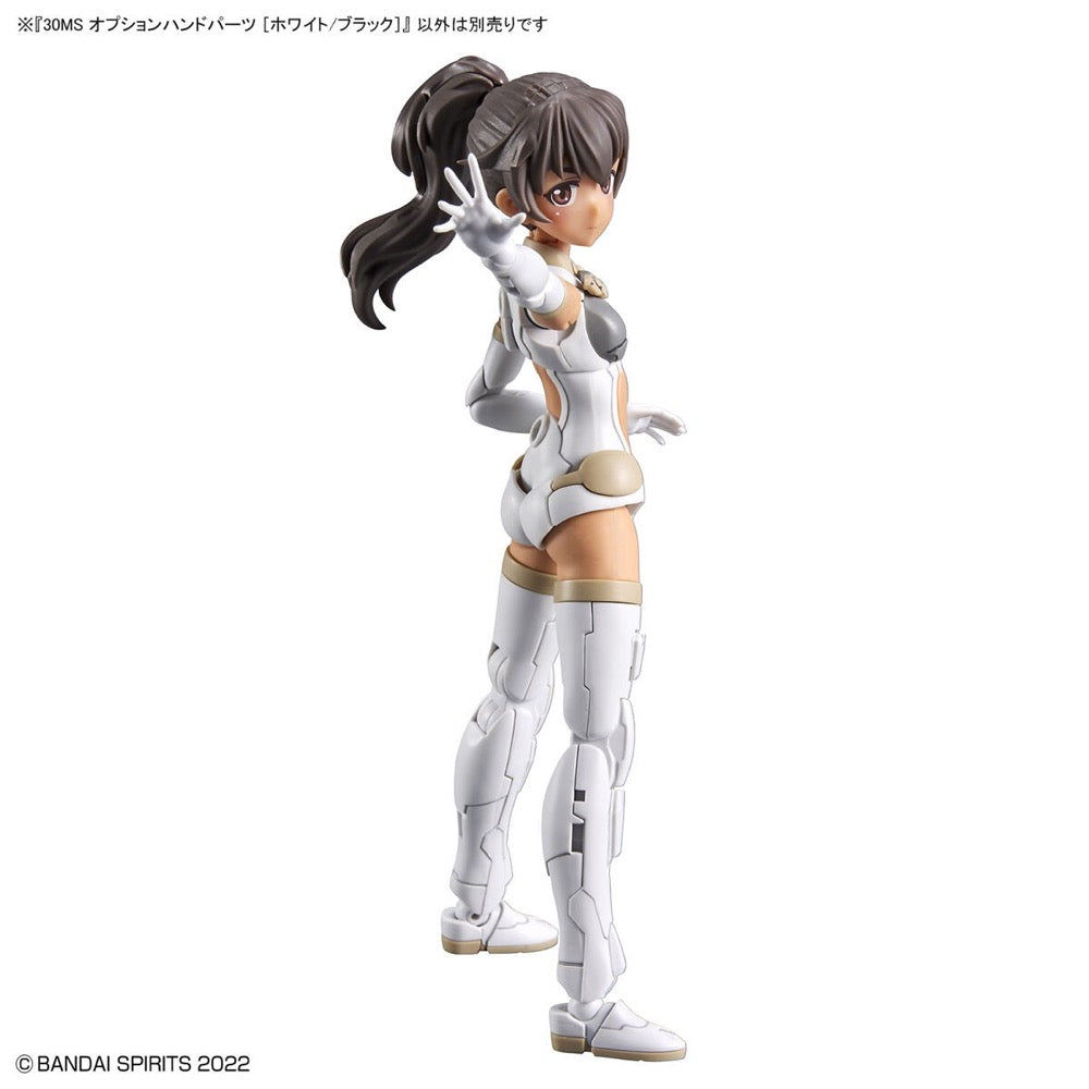 Bandai 5063359 Option Hand Parts White/Black 30MS