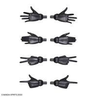 Bandai 5063359 Option Hand Parts White/Black 30MS
