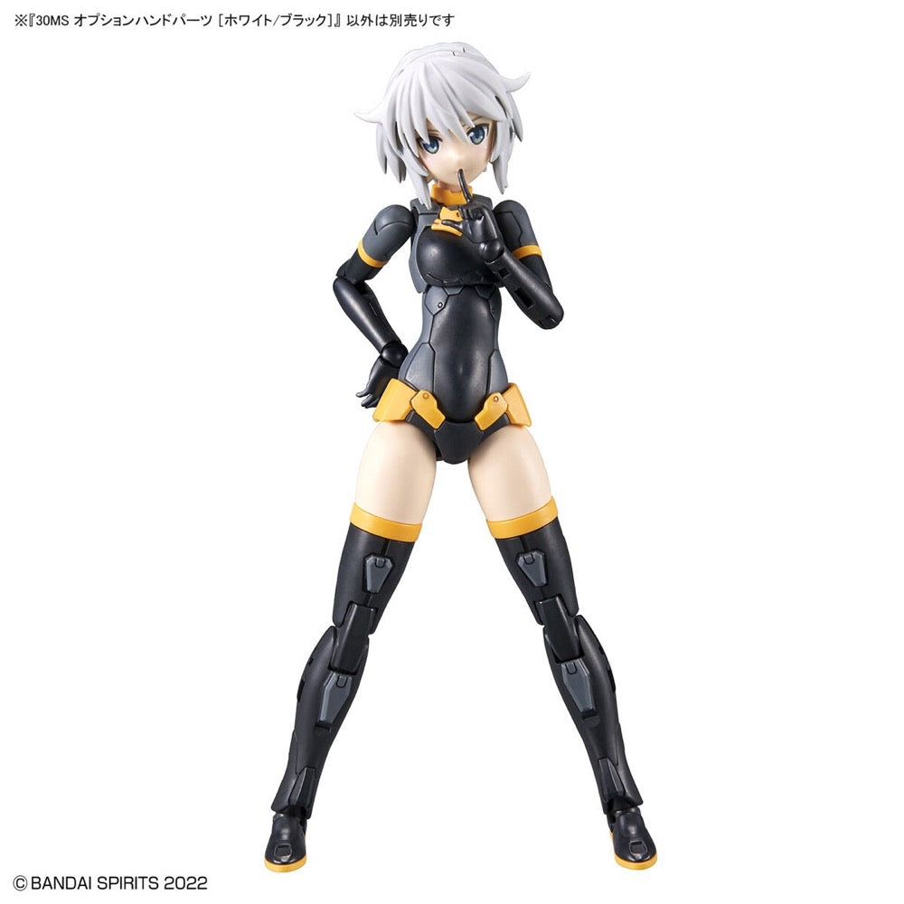 Bandai 5063359 Option Hand Parts White/Black 30MS
