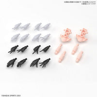 Bandai 5063359 Option Hand Parts White/Black 30MS