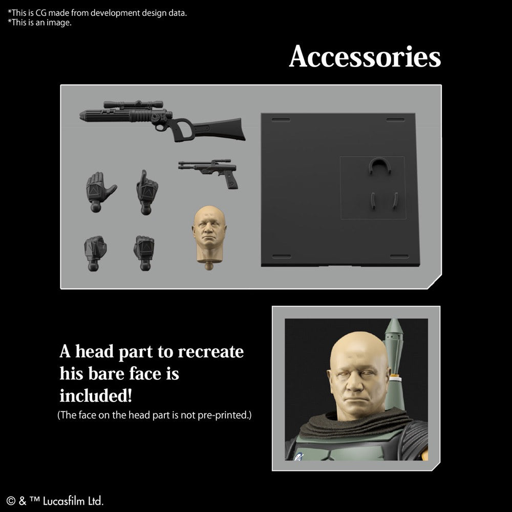 Bandai 5063390 1/12 Boba Fett The Mandalorian Star Wars