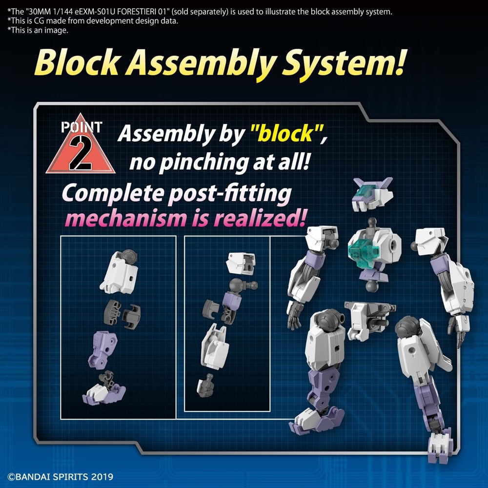 Bandai 5063937 1/144 eEXM-S02M Forestieri 02 30MM