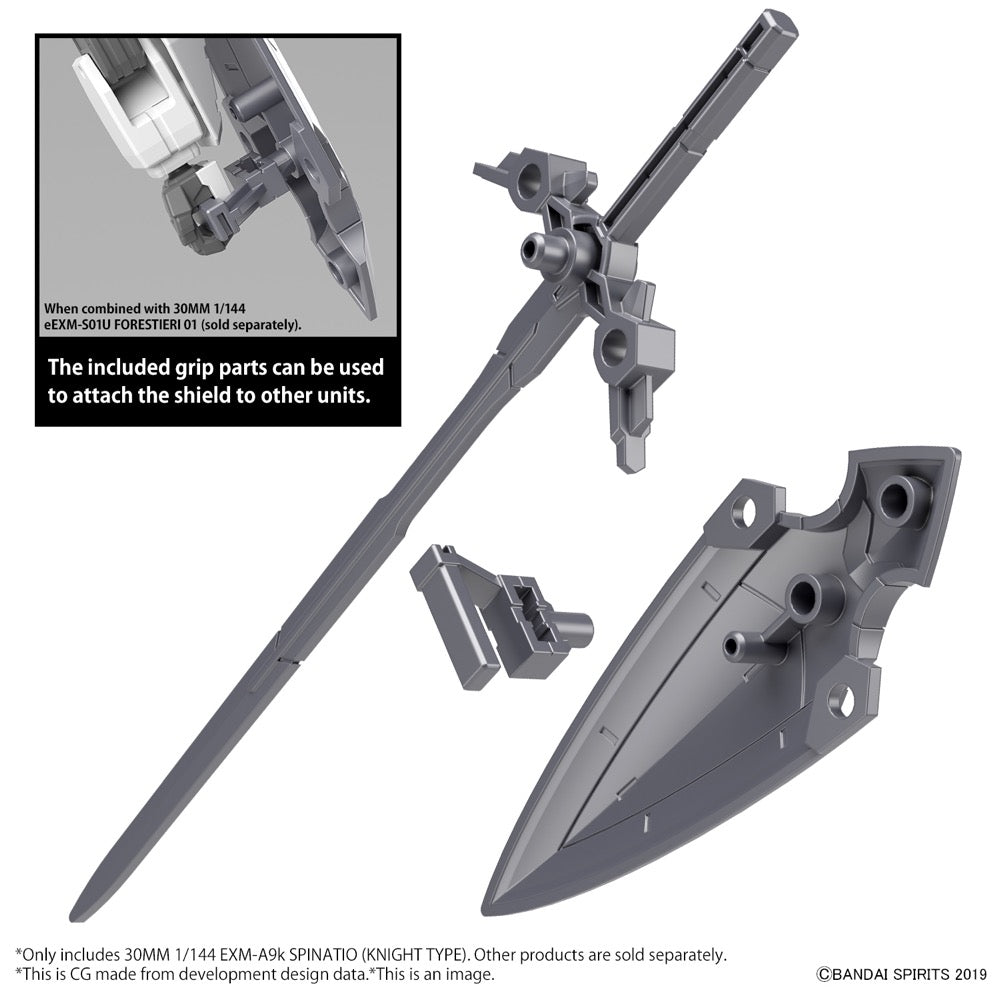 Bandai 5064006 1/144 EXM-A9k Spinatio Knight Type 30MM