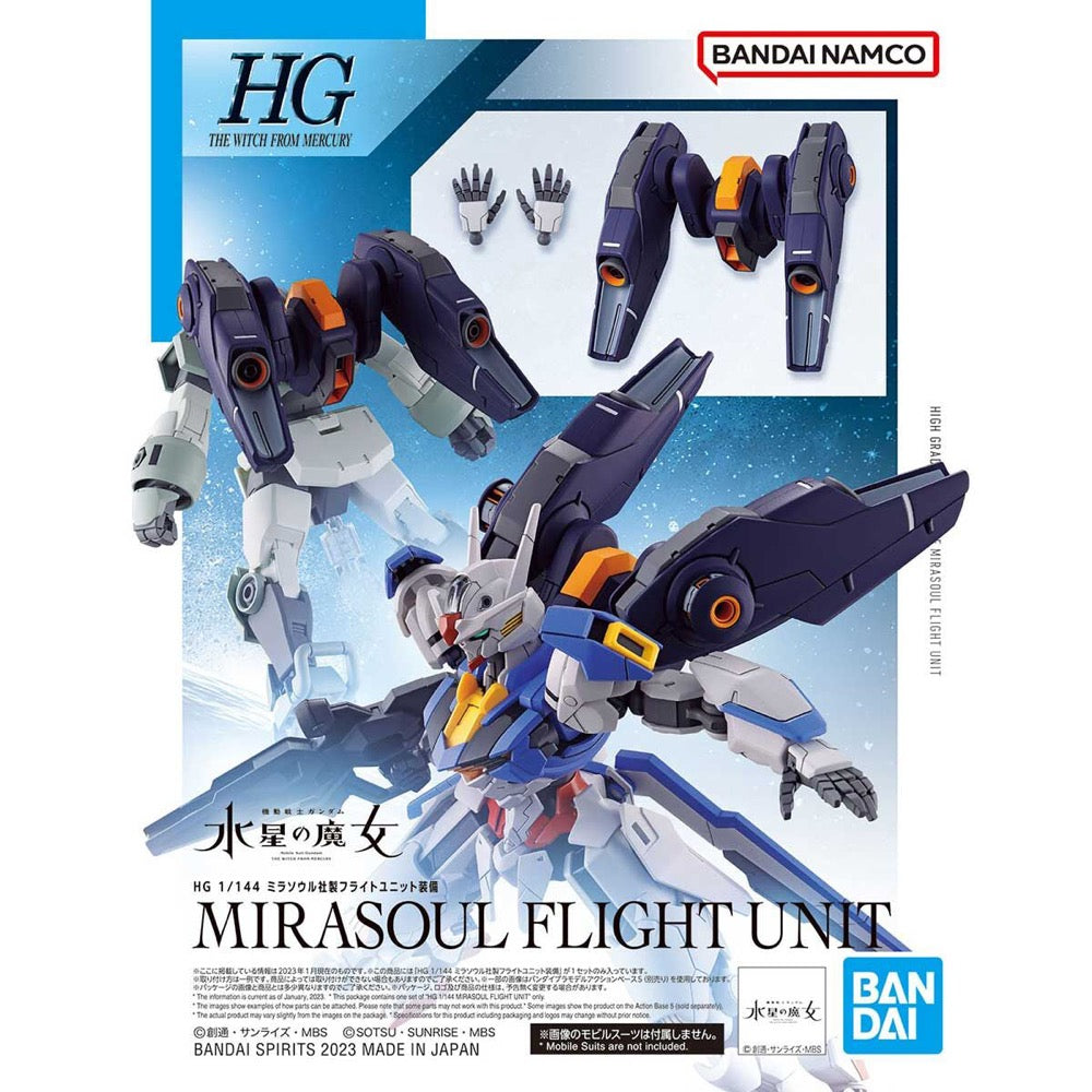 Bandai 5064254 HG 1/144 Mirasoul Flight Unit Gundam The Witch from Mercury