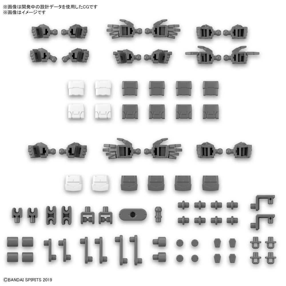 Bandai 5065115 Option Parts Set 12 Hand Parts Multi Joint 30MM 4573102651150
