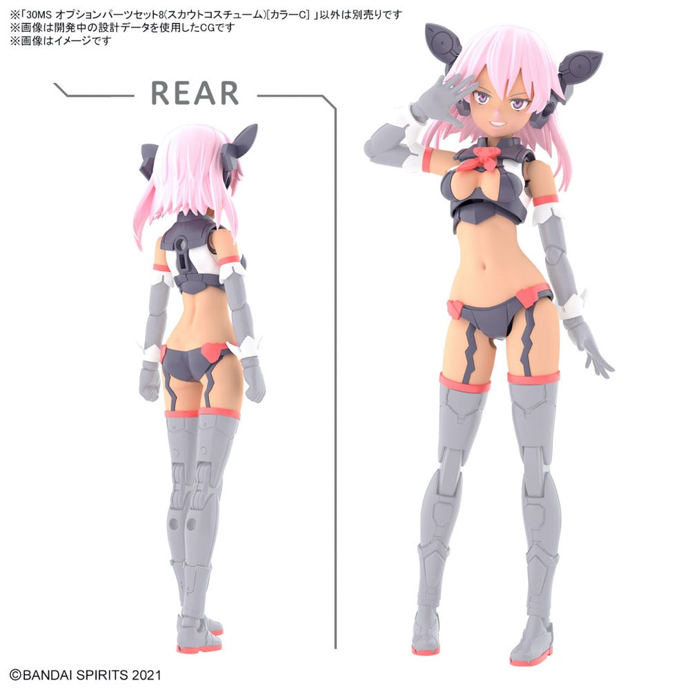 Bandai 5065432 30MS Option Parts Set 8 (Scout Costume) [Color C]