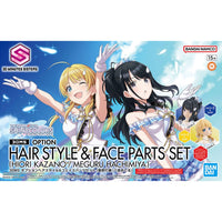 Bandai 5065704 Option Hair Style and Face Parts Set (Hiori Kazano/Meguru Hachimiya) 30MS