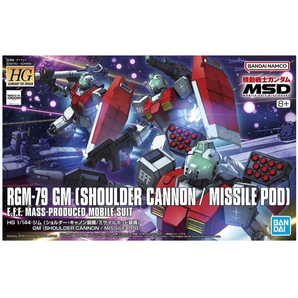 Bandai 5065714 HG 1/144 GM (Shoulder Cannon / Missile Pod)