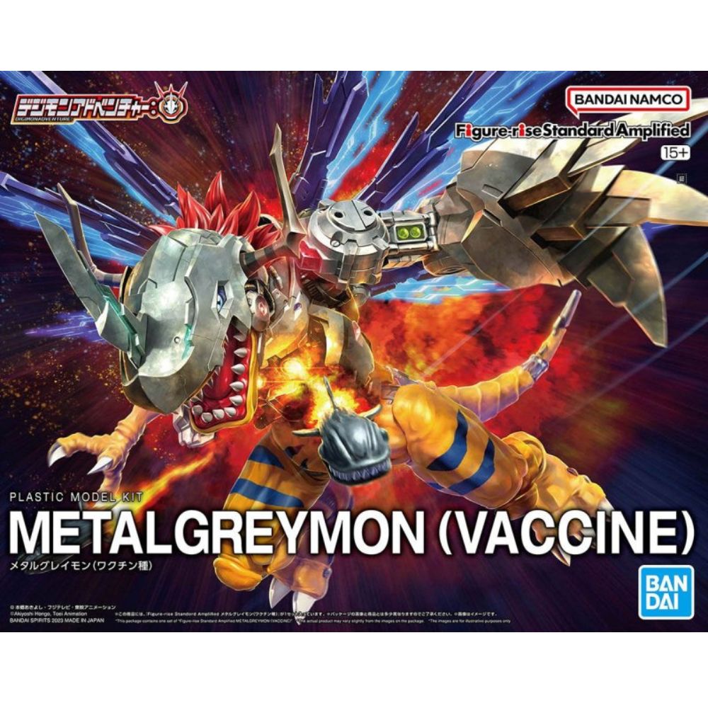 Bandai 50657181 Figure-Rise Standard Amplified Metalgreymon (Vaccine)