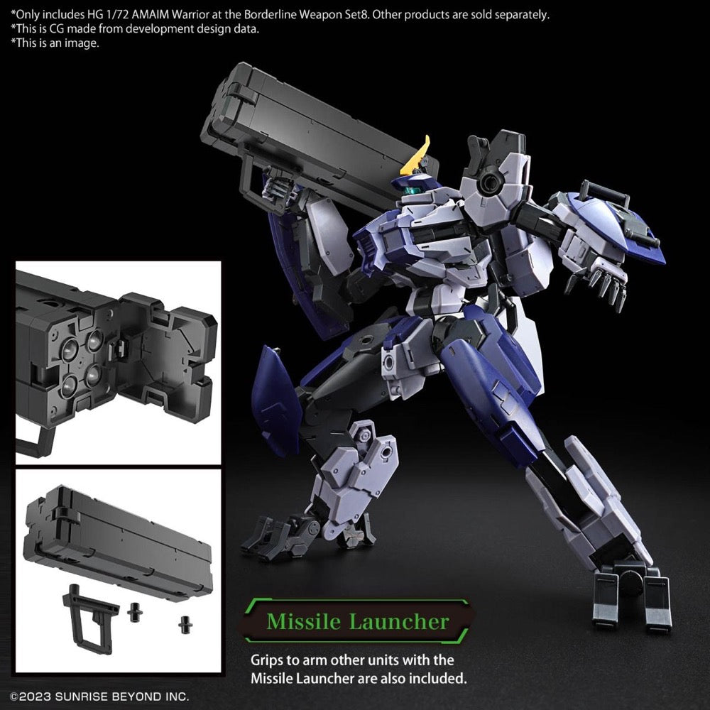 Bandai 5066387 HG 1/72 Amaim Warrior At The Borderline Weapon Set8