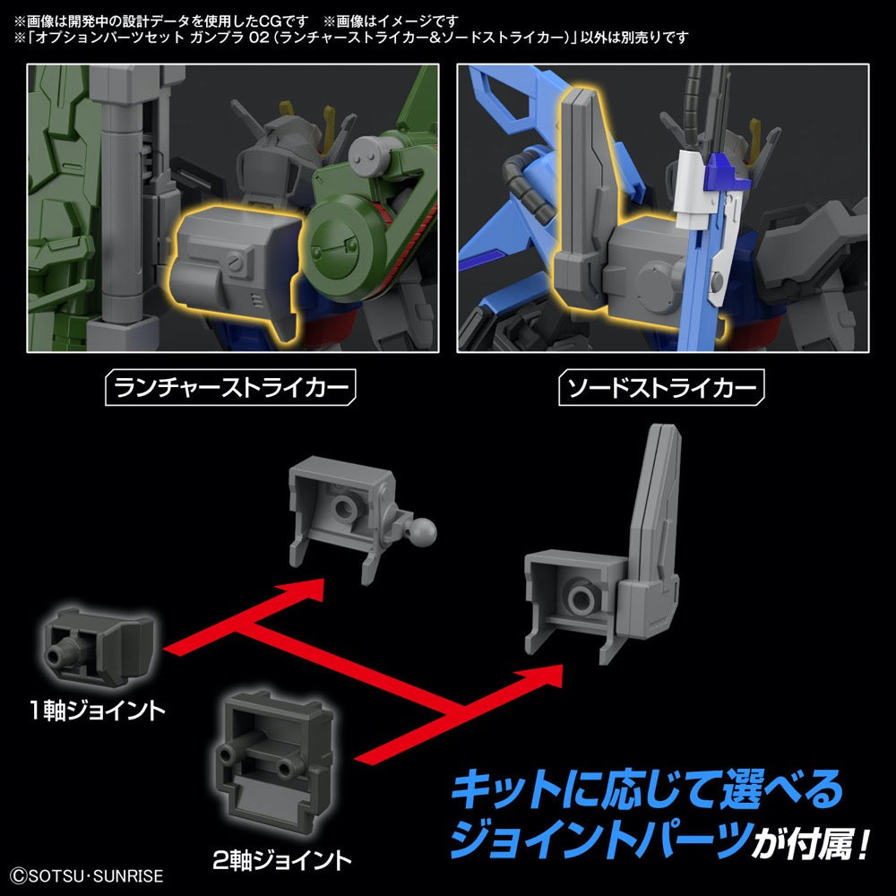 Bandai 5066693 1/144 Option Parts Set Gunpla 02 (Launcher Striker & Sword Striker)