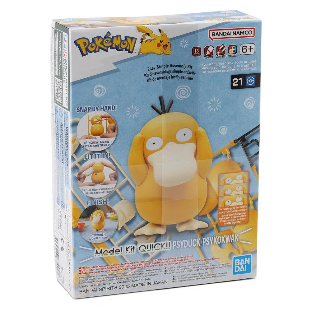 Bandai 5067409 Quick 21 Psyduck Pokemon Model Kit