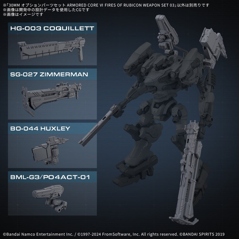 Bandai 5068336 Armored Core VI Fires of Rubicon Weapon Set 03