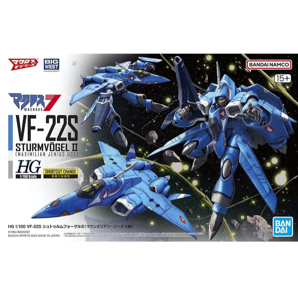 Bandai 5068344 HG 1/100 VF-22S Sturmvogel II (Maximillian Jenius Use) Macross