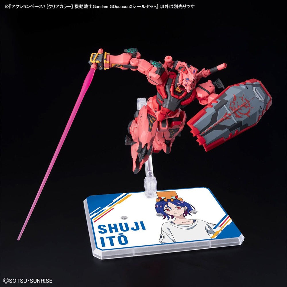 Bandai 5068582 Action Base 7 (Clear Color) Mobile Suit Gundam GQuuuuuuX Sticker Set