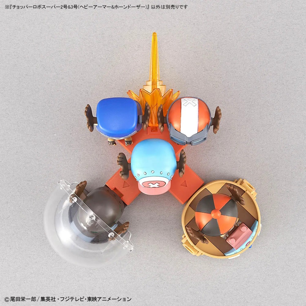 Bandai 5069905 Chopper Robo Super 2&3 (Heavy Armor&Horn Dozer) One Piece